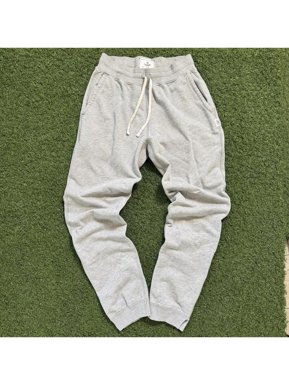 Reigning Champ Slim Sweatpants Gray Made In Canada Mens Small Streetwear Fleece